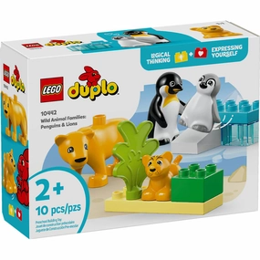 Lego Toys LEGO DUPLO Wild Animal Families: Penguins & Lions Building Kit 10442
