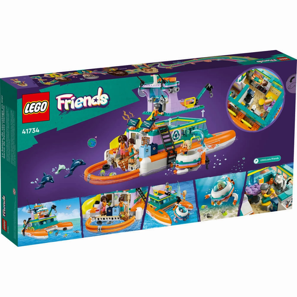 Lego Toys LEGO Friends Sea Rescue Boat 41734 Building Toy Set (717 Pieces)