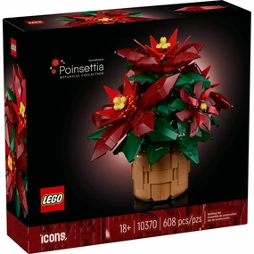 Lego Toys LEGO Icons  Poinsettia 608 Piece Building Kit (10370)