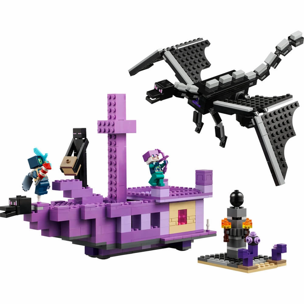 Lego Toys LEGO Minecraft The Ender Dragon and End Ship 657 Piece Building Set (21264)