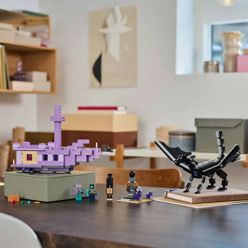 Lego Toys LEGO Minecraft The Ender Dragon and End Ship 657 Piece Building Set (21264)