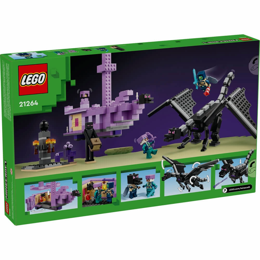 Lego Toys LEGO Minecraft The Ender Dragon and End Ship 657 Piece Building Set (21264)