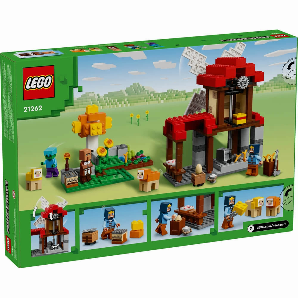 Lego Toys LEGO Minecraft The Windmill Farm 462 Piece Building Set (21262)