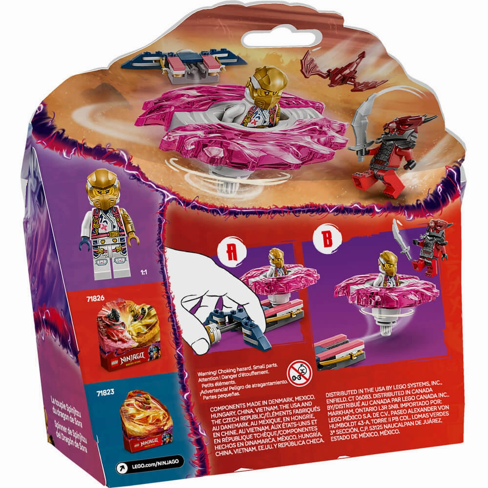 Lego Toys LEGO Ninjago Sora's Dragon Spinjitzu Spinner Building Kit 71824