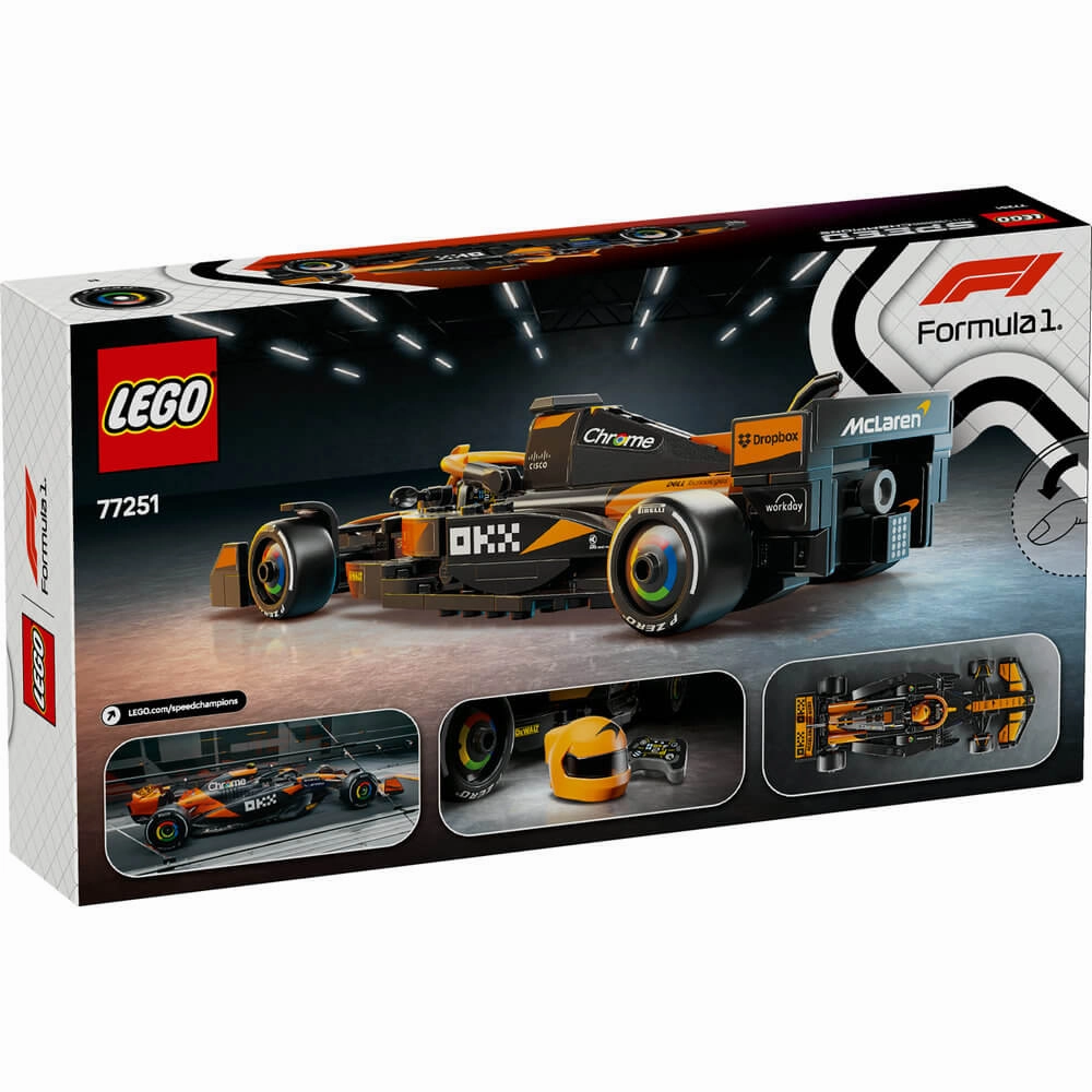 Lego Toys LEGO Speed Champions F1 McLaren F1 Team MCL38 Race Car 269 Piece Building Kit (77251)