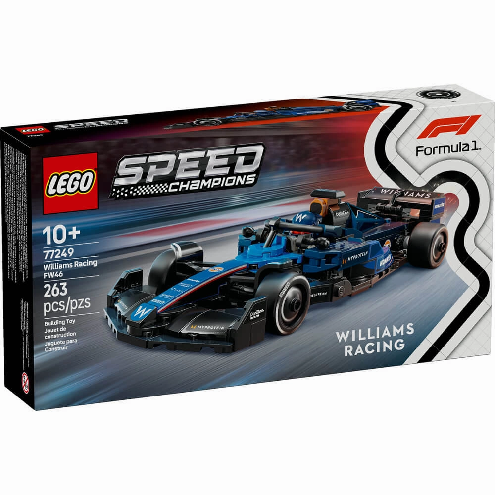 Lego Toys LEGO Speed Champions F1 Williams Racing FW46 F1 Race Car 263 Piece Building Kit (77249)