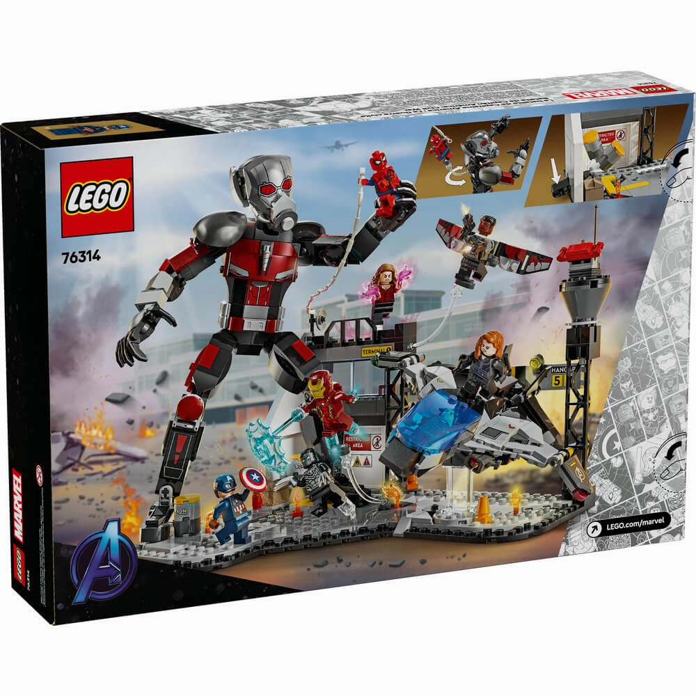 Lego Toys LEGO Super Heroes Marvel Captain America: Civil War Action Battle Building Kit 76314