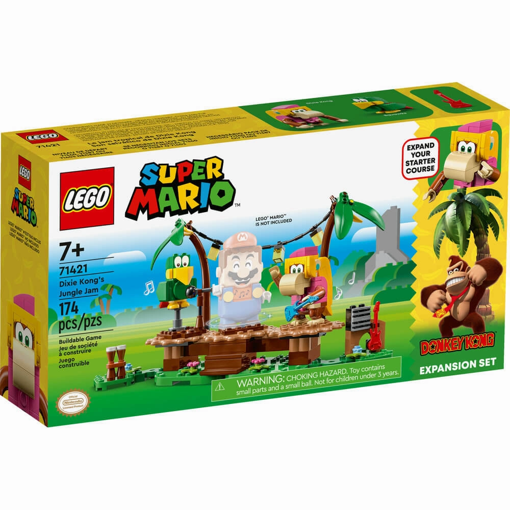 Lego Toys LEGO Super Mario Dixie Kongs Jungle Jam Expansion Set 71421 Building Toy Set (174 Pieces)