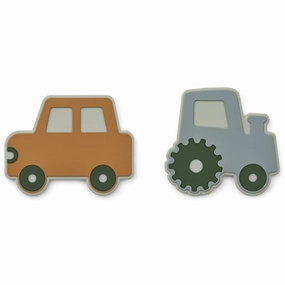 Liewood Gia Teether 2-pack Vehicles/Blue Fog Multi Mix