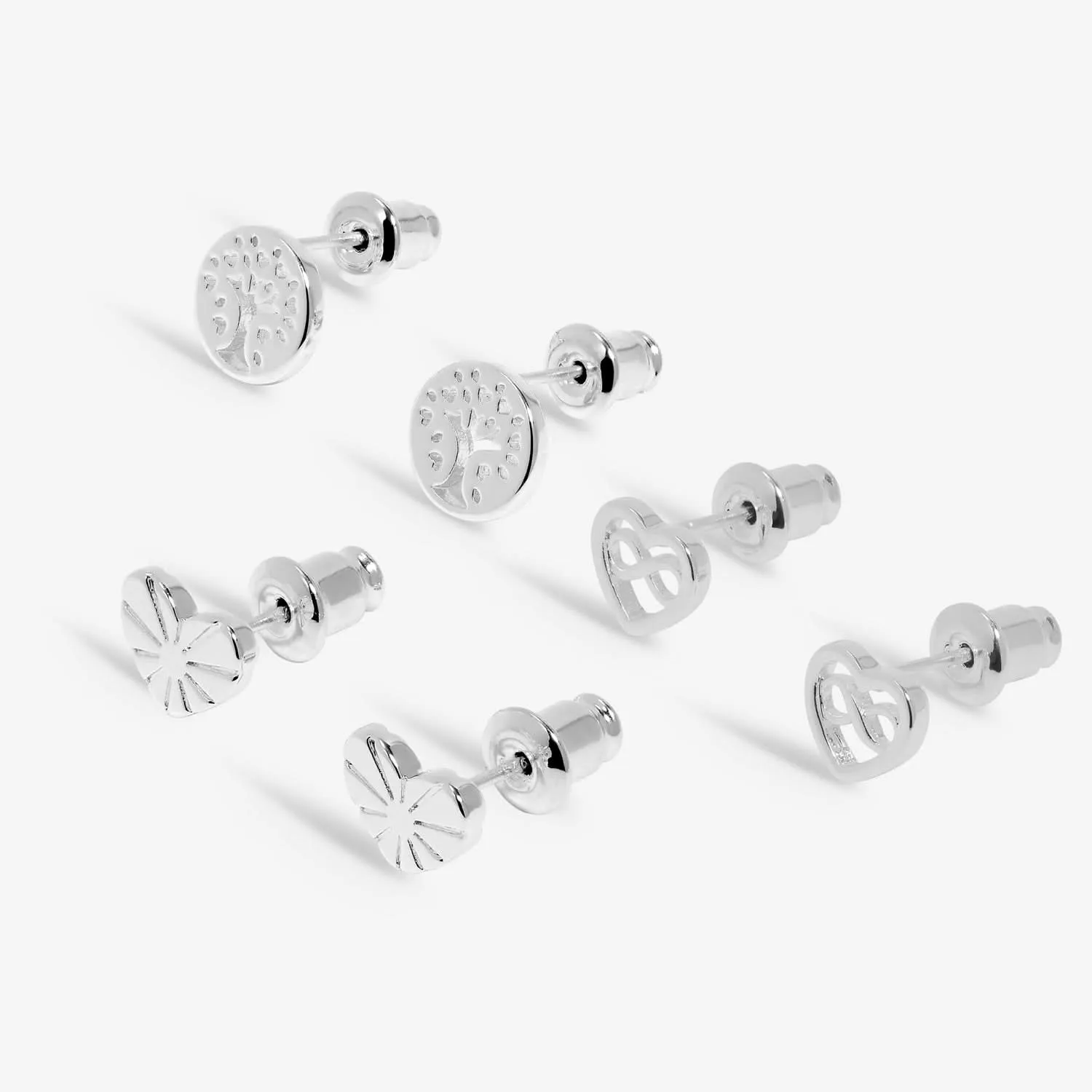 Boucles d'oreilles en argent plaqué Life's A Charm Famille 7850 Joma Jewellery