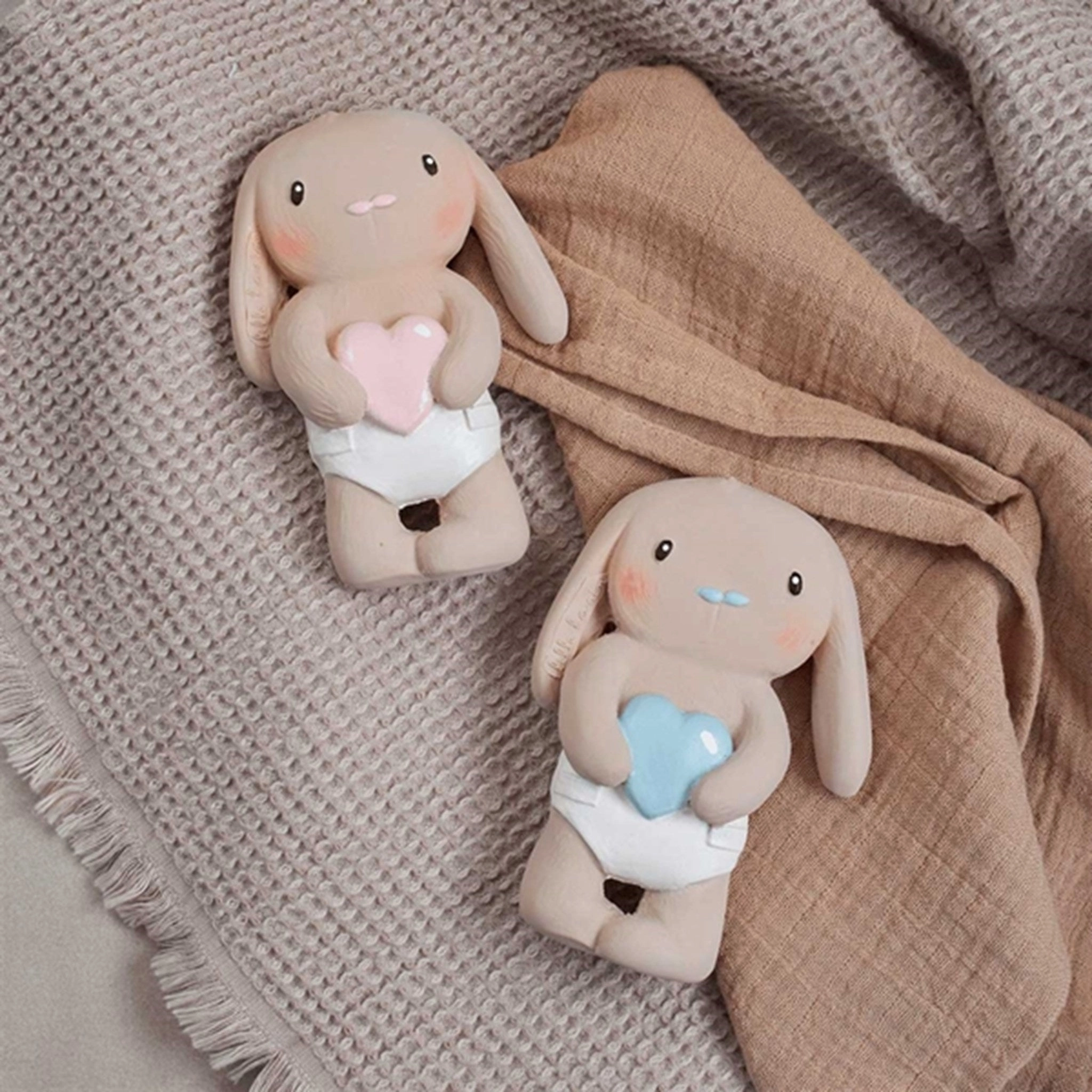 Lille Kanin Teether Mio Light Rose
