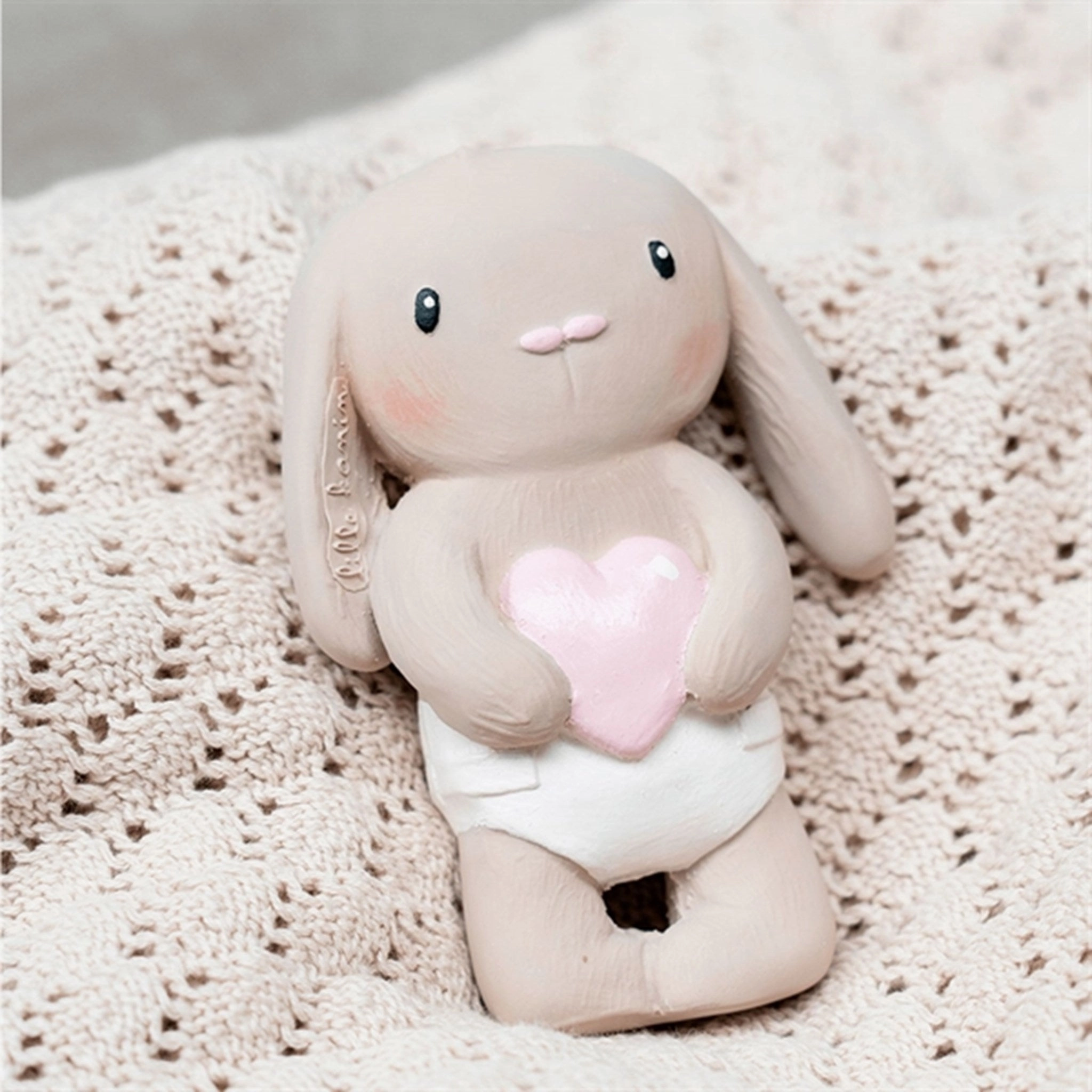 Lille Kanin Teether Mio Light Rose