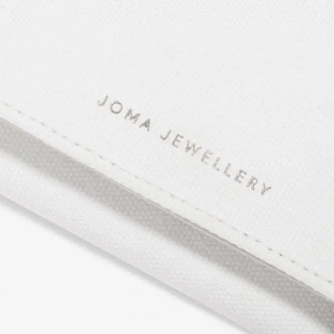 Rouleau à bijoux en lin blanc cassé 38cm x 11cm x 12,5cm Rouleau à bijoux 7356 Joma Jewellery