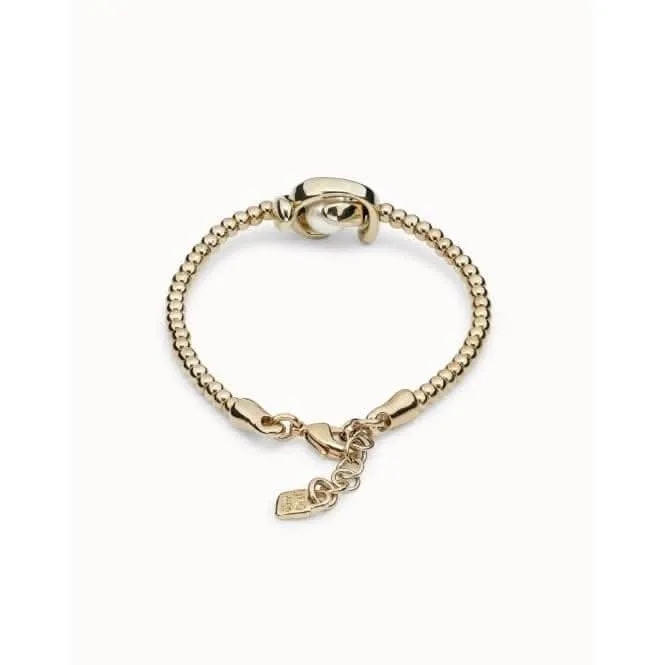 Bracelet en coquille de perle métallique blanc Petite Lune Unode50 Bijoux et accessoires