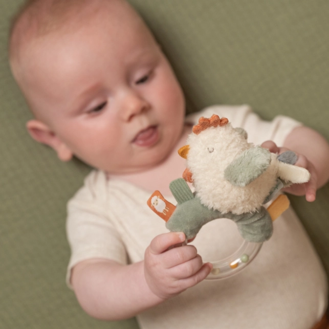 Little Dutch Chicken Ring Rattle - Little Farm