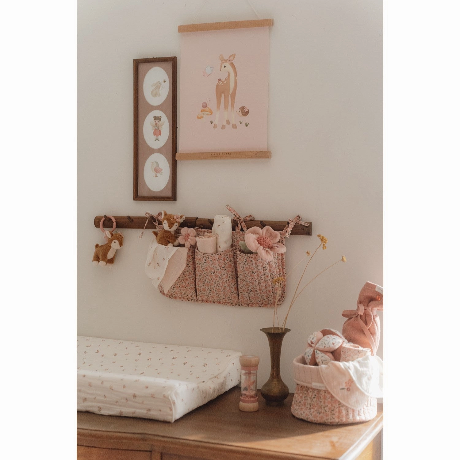 Little Dutch Fairy Garden Pink Rain Rattle