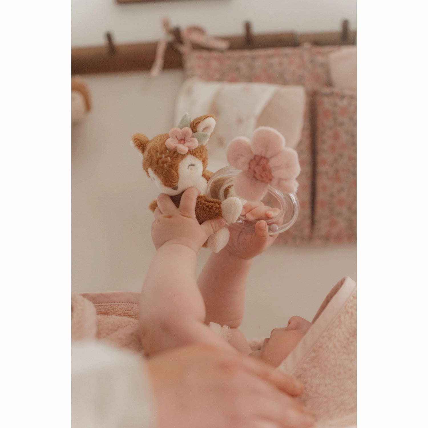 Little Dutch Fairy Garden Pink Ring Rattle