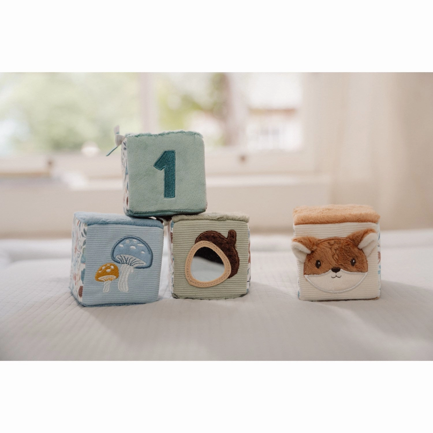 Little Dutch Forest Friends Blue Activity Cubes 4-Pack