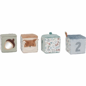 Little Dutch Forest Friends Blue Activity Cubes 4-Pack