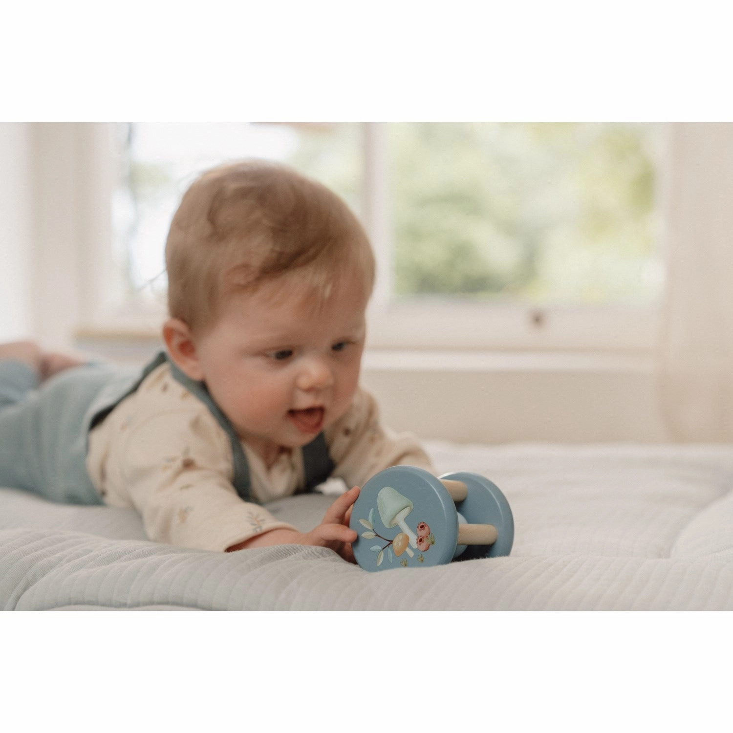 Little Dutch Forest Friends Blue Rattle Wood