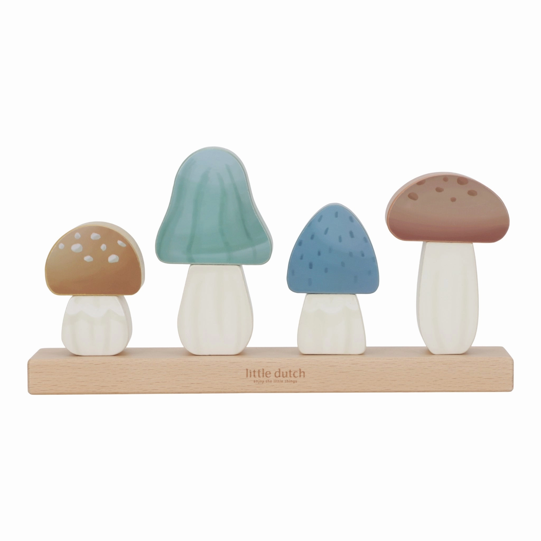Little Dutch Mushroom Stacking Puzzle - Forest Friends