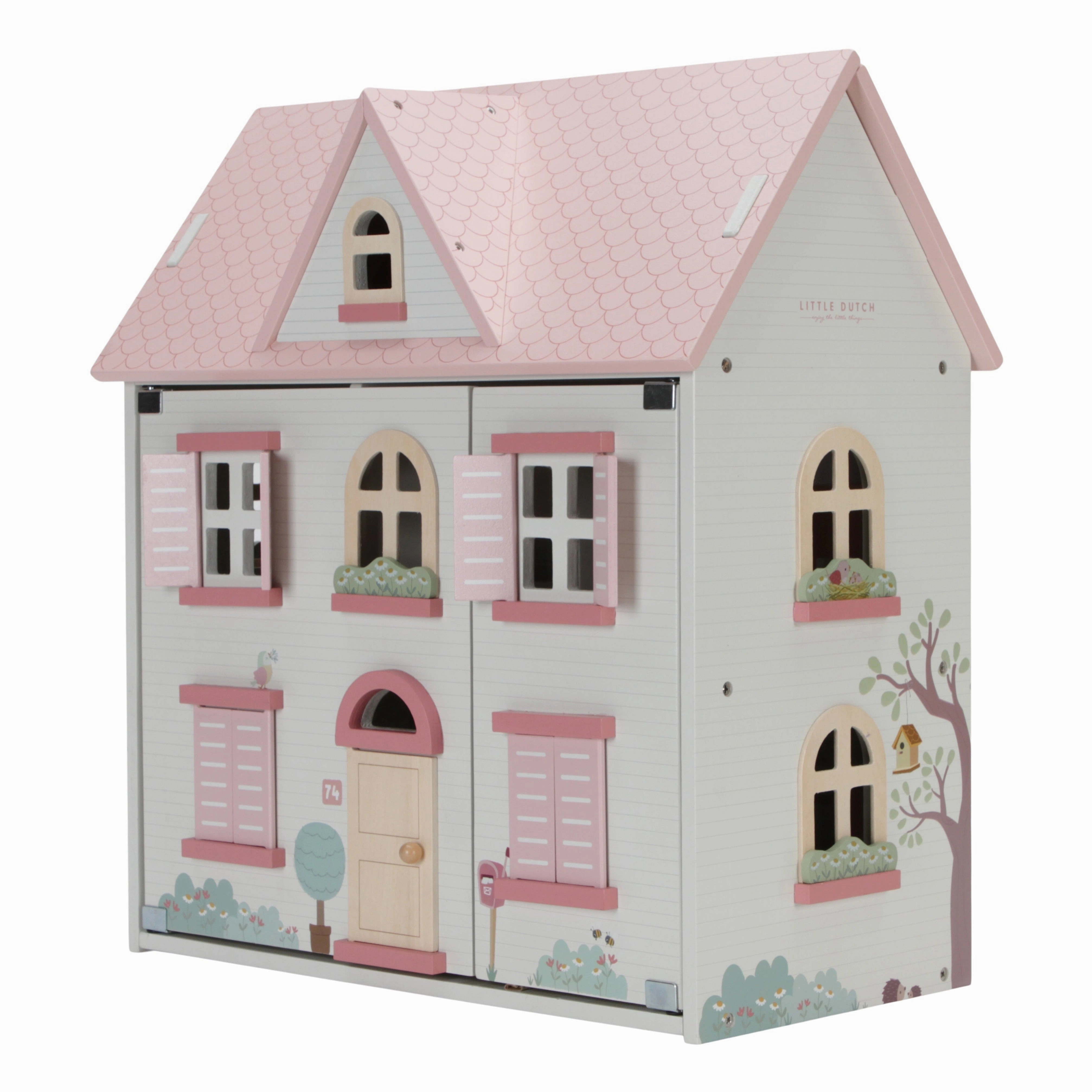 Little Dutch Wooden Dolls House With Furniture