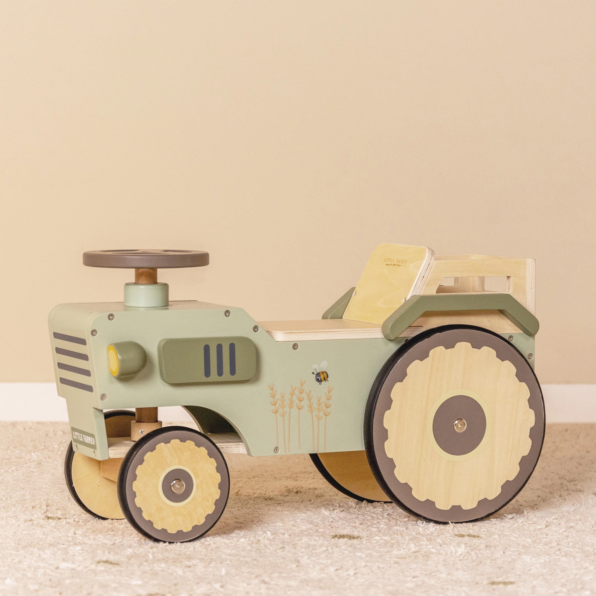 Little Dutch Wooden Ride On Tractor - Little Farm