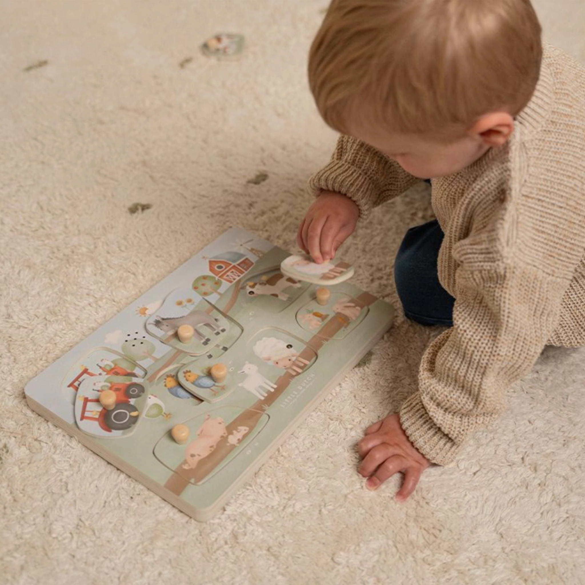 Little Dutch Wooden Sound Puzzle - Little Farm