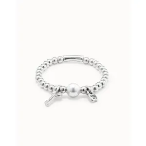 Bracelet Llavestruz en Coquille de Perle Métal Blanc - Bijoux et Accessoires Unode50