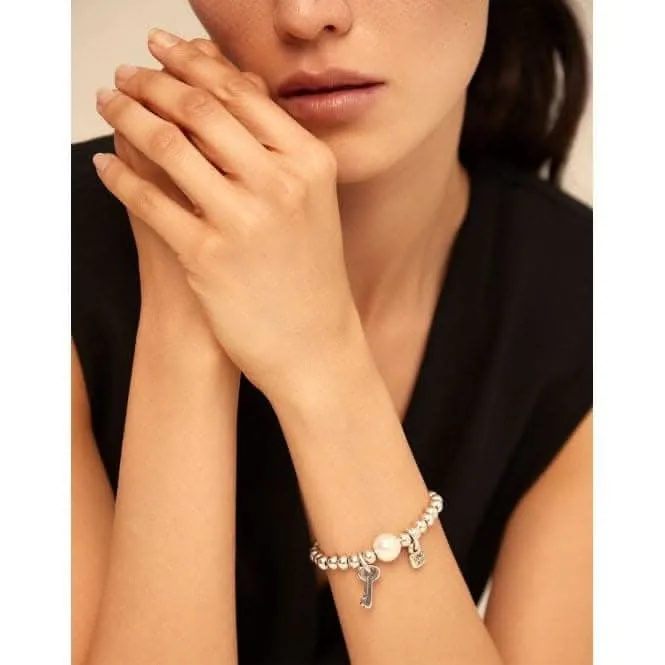 Bracelet Llavestruz en Coquille de Perle Métal Blanc - Bijoux et Accessoires Unode50
