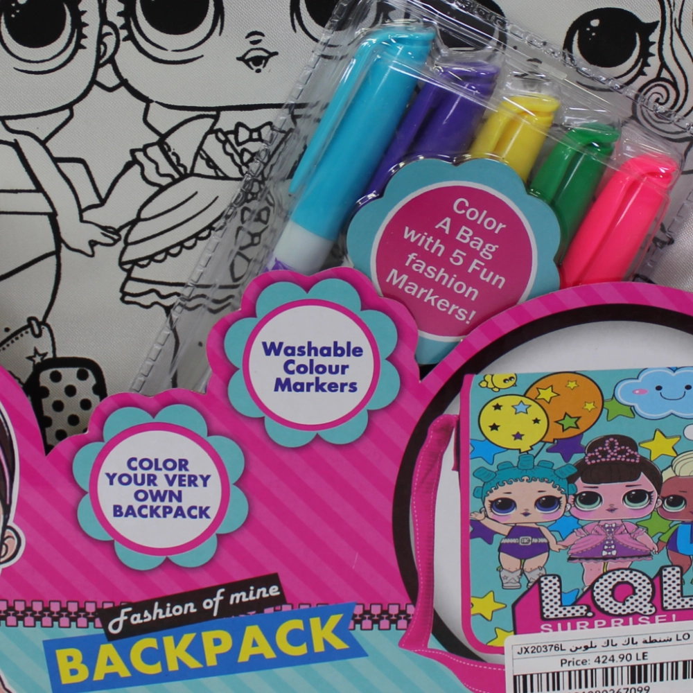 LOL Surprise Coloring Cross Bag Set  5 Colors
