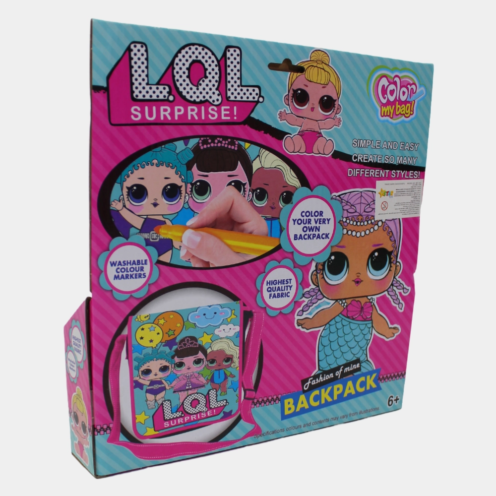 LOL Surprise Coloring Cross Bag Set  5 Colors