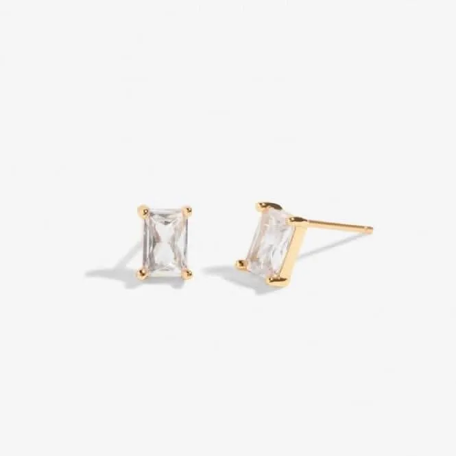 Boucles d'oreilles à clous plaqués or 7307 - Beaucoup d'amour de vos petits - Joma Jewellery