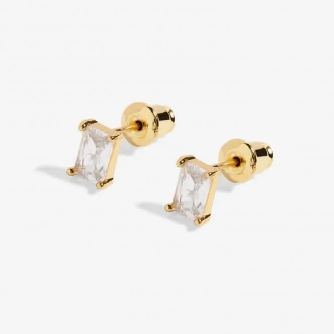 Boucles d'oreilles à clous plaqués or 7307 - Beaucoup d'amour de vos petits - Joma Jewellery