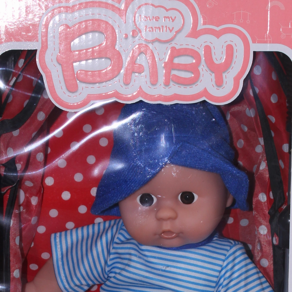 Lovely Doll with Stroller  Blue Outfit