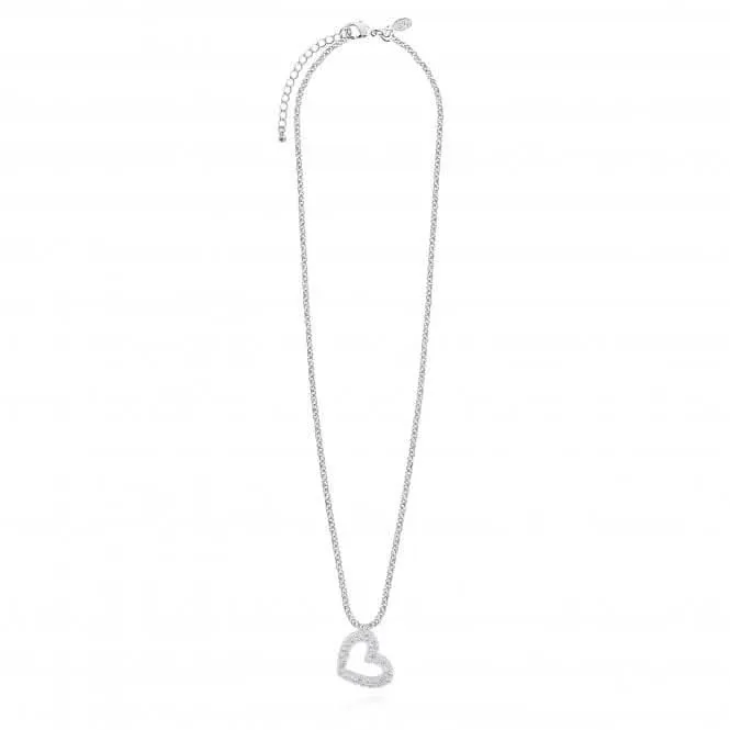 Collier Lucia Lustre Heart Organic Pave 4800 par Joma Jewellery