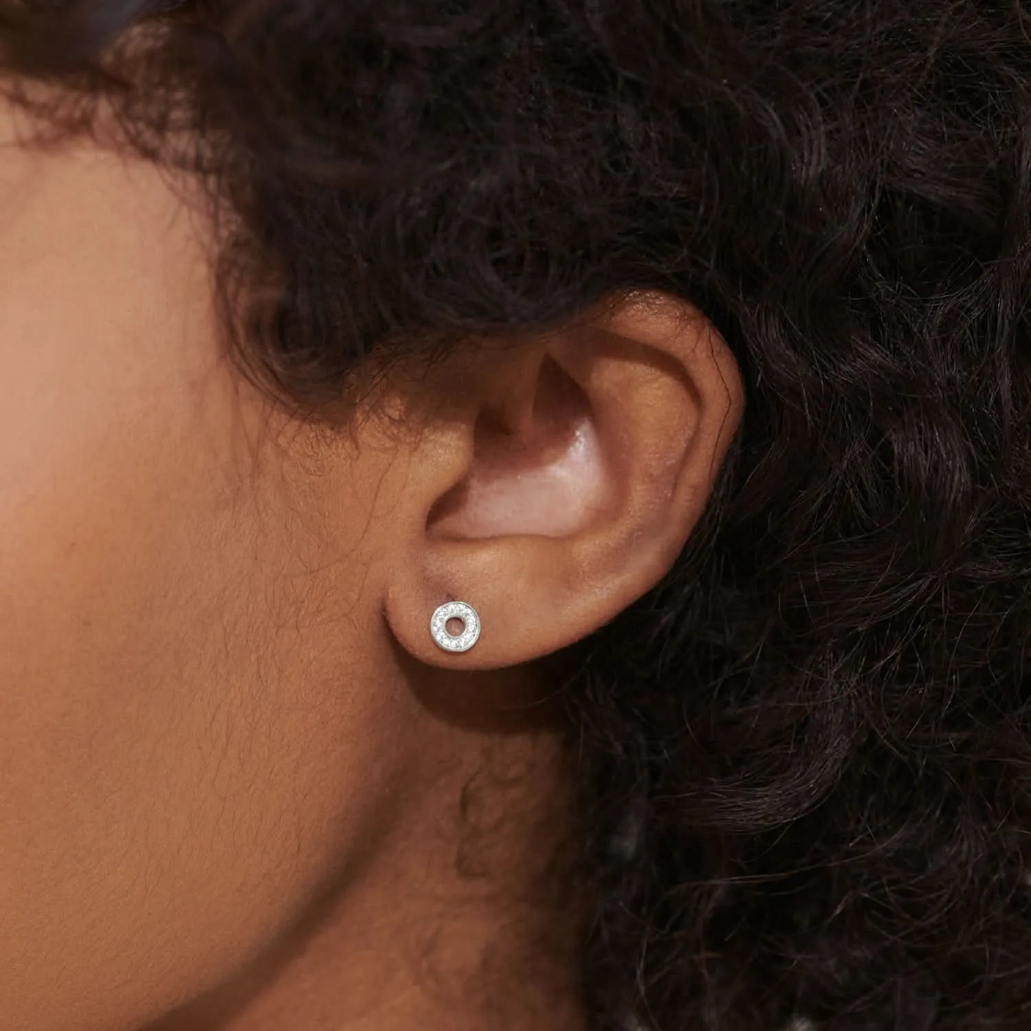 Boucles d'oreilles argentées Lumia Circles 8652 Joma Jewellery
