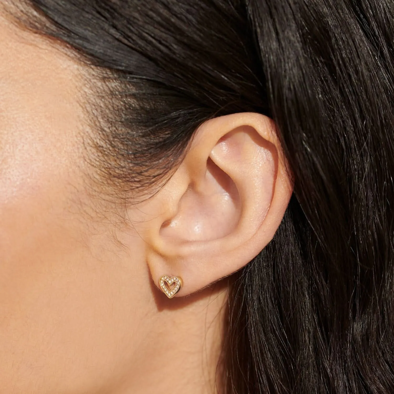 Boucles d'oreilles Lumia Heart plaquées or 8648 Joma Jewellery