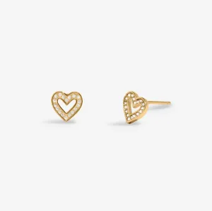 Boucles d'oreilles Lumia Heart plaquées or 8648 Joma Jewellery