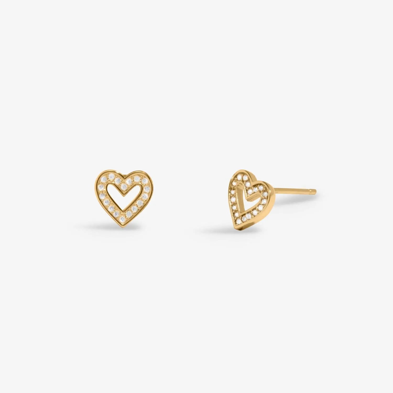Boucles d'oreilles Lumia Heart plaquées or 8648 Joma Jewellery