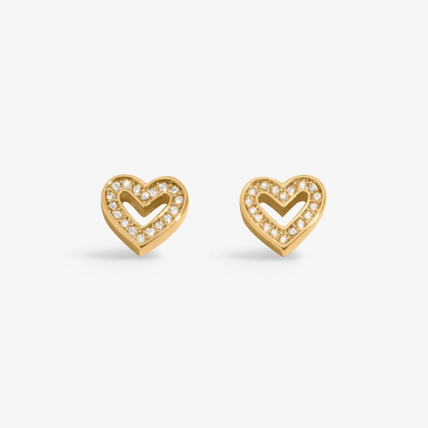 Boucles d'oreilles Lumia Heart plaquées or 8648 Joma Jewellery