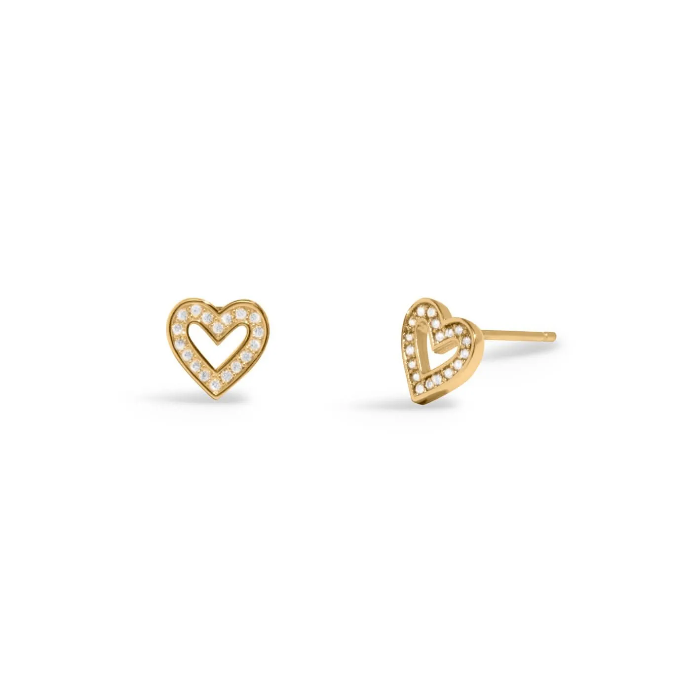 Boucles d'oreilles Lumia Heart plaquées or 8648 Joma Jewellery