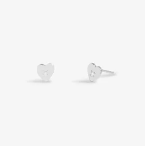 Boucles d'oreilles en zirconium cœur plaqué argent 8651 Joma Jewellery