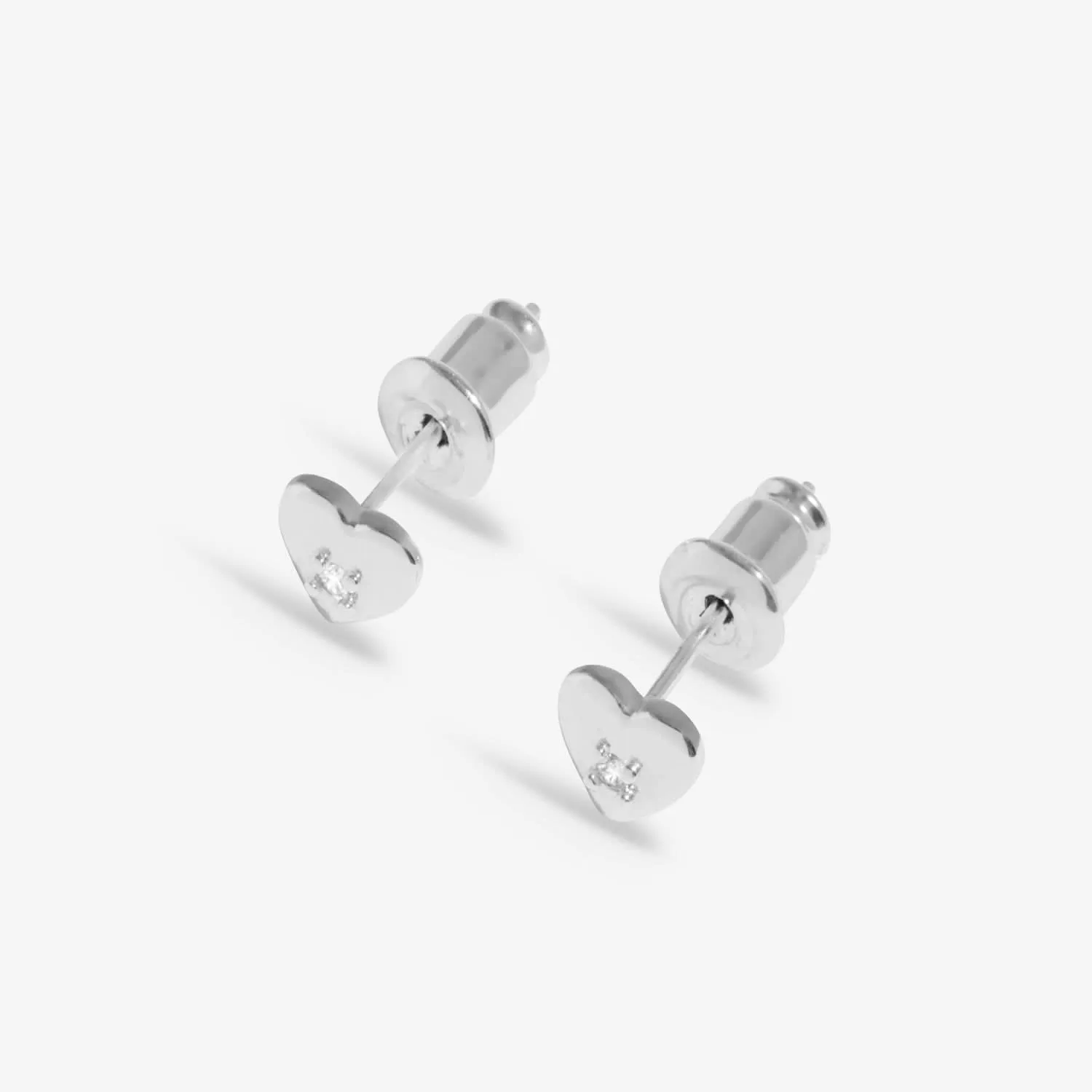 Boucles d'oreilles en zirconium cœur plaqué argent 8651 Joma Jewellery