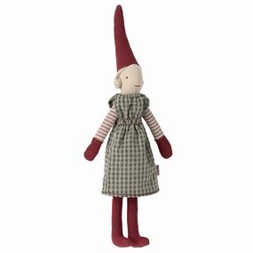 Maileg Climbing Pixy Girl Green Dress