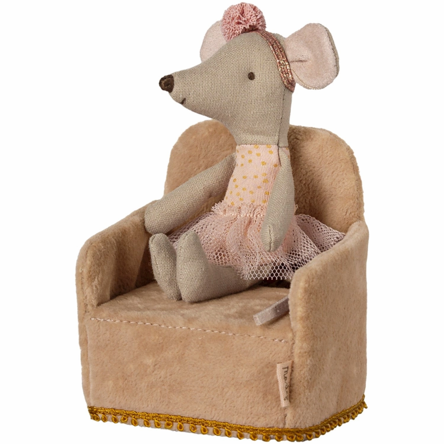Maileg Folding Chair, Mouse - Powder
