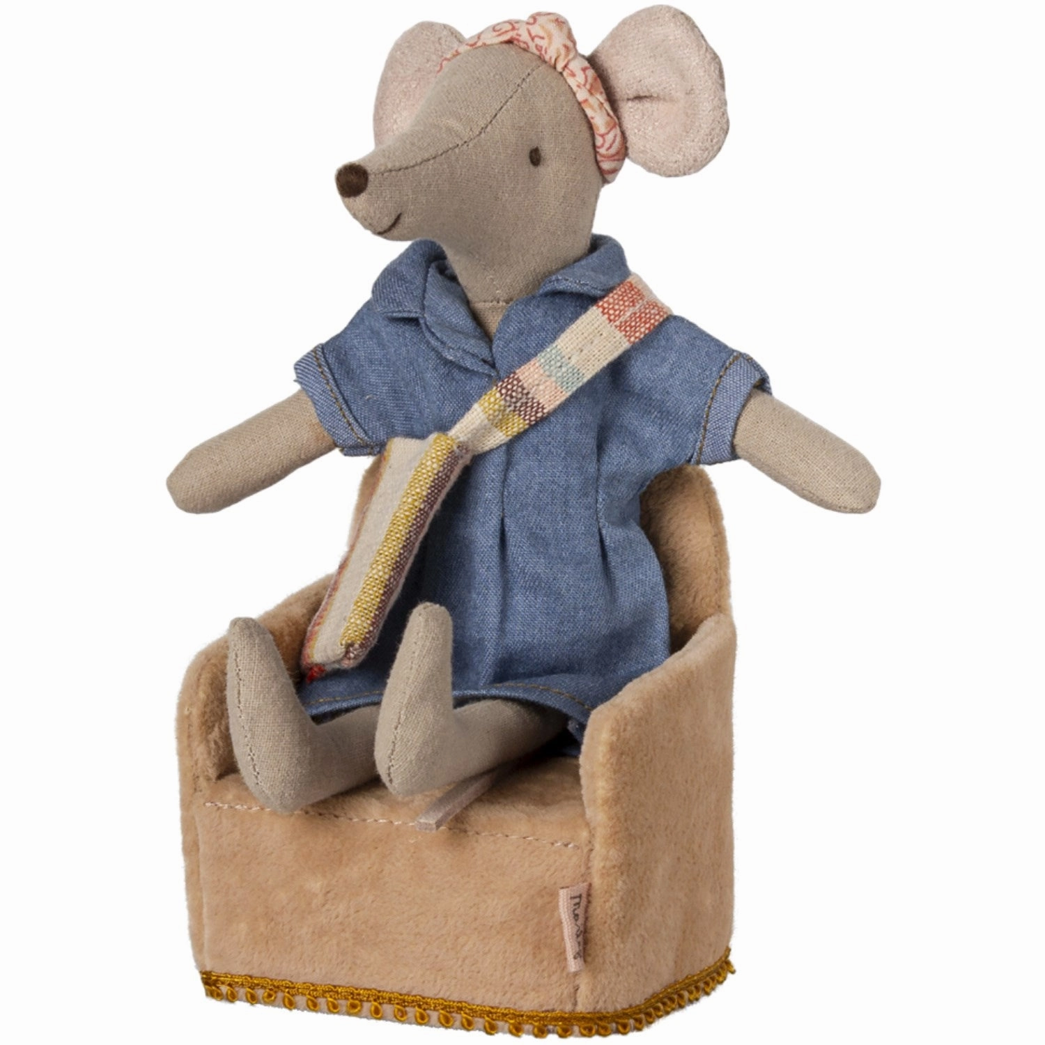 Maileg Folding Chair, Mouse - Powder