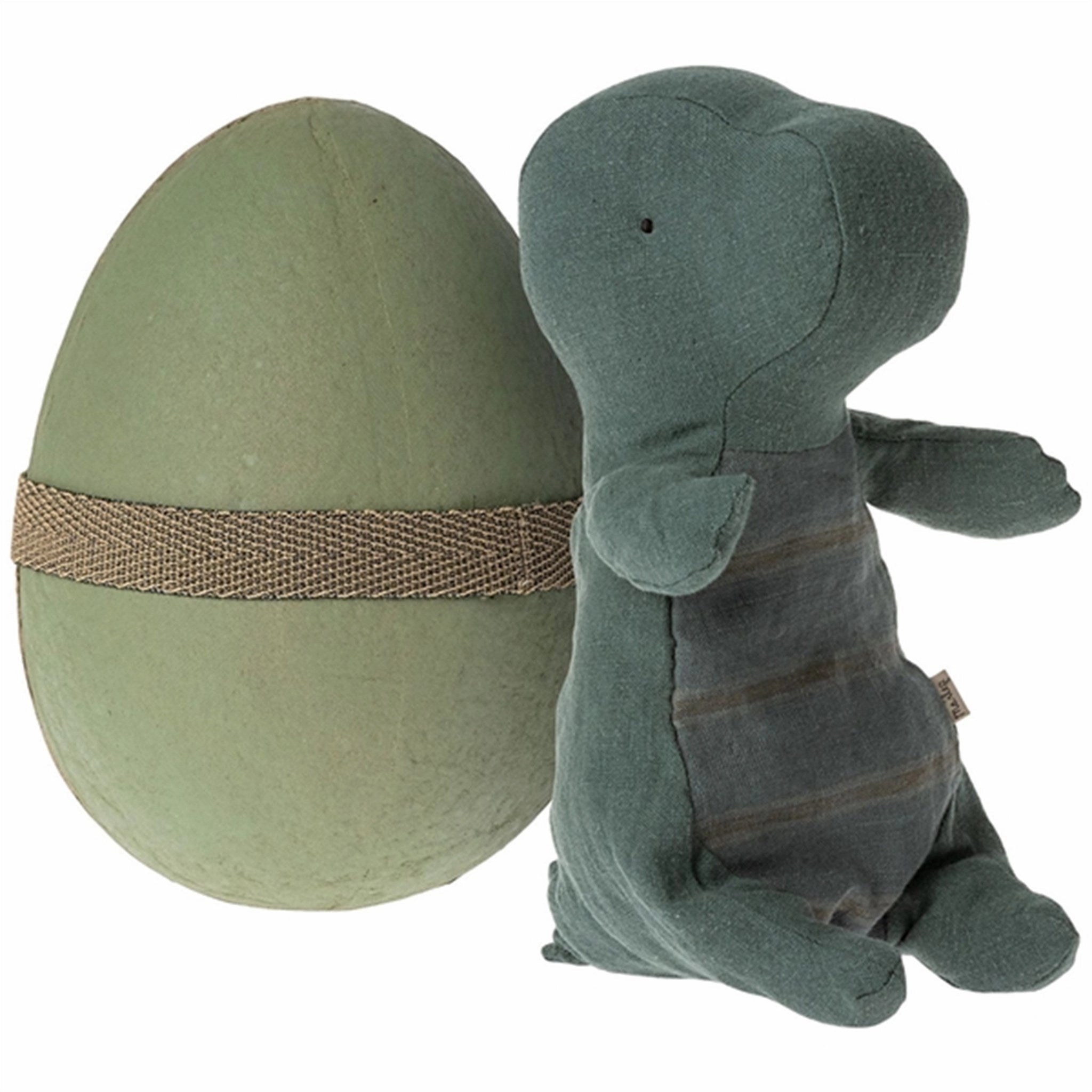 Maileg Gantosaurus in Egg Small Dark Petrol
