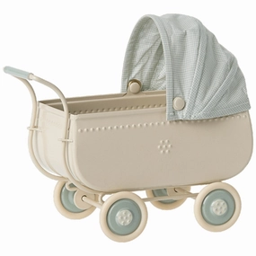 Maileg Micro Pram Blue