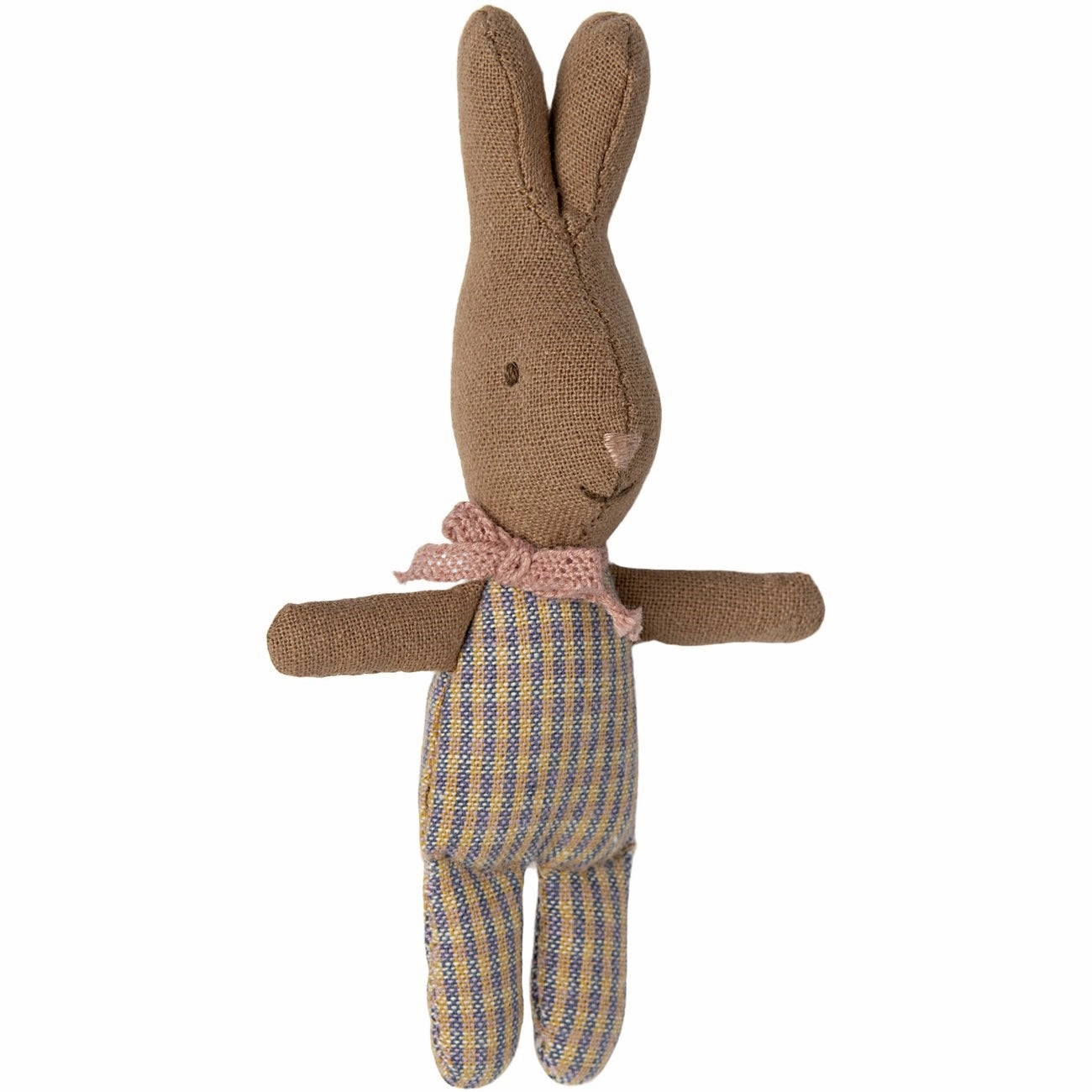 Maileg Rabbit, My - Pink/Blue Check